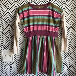 Tea Collection girls dress long sleeve striped size 8 super cute